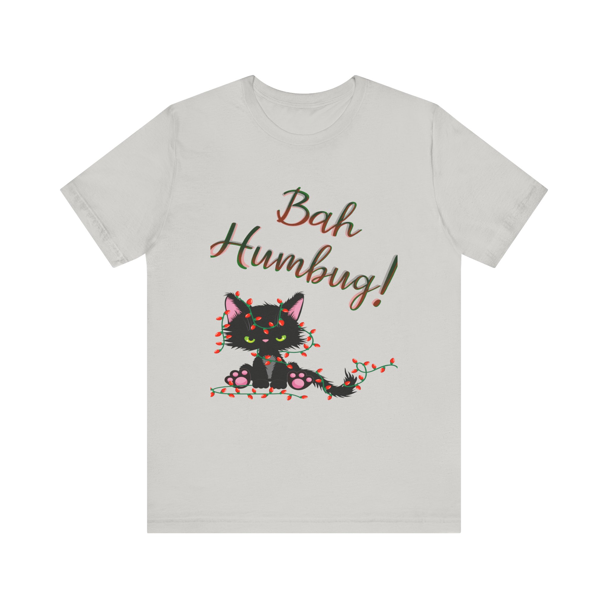 Bah Humbug Black Cat Unisex Jersey Short Sleeve Tee - Image 7