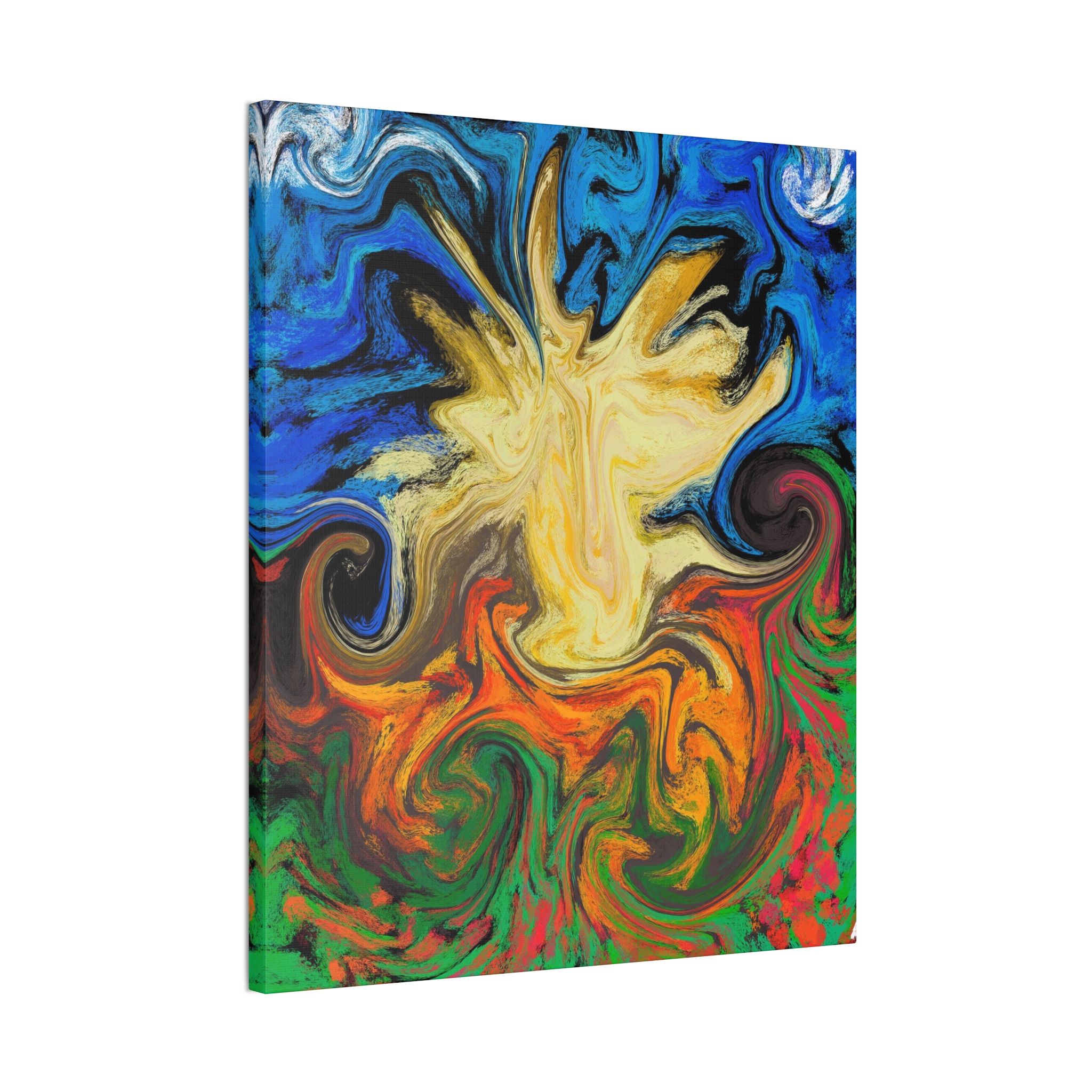 Dilly Dally ~ Vibrant Abstract Canvas Art, Colorful Wall Decor, Modern Home Art, Living Room Decoration, Gift for Art Lovers - Image 9