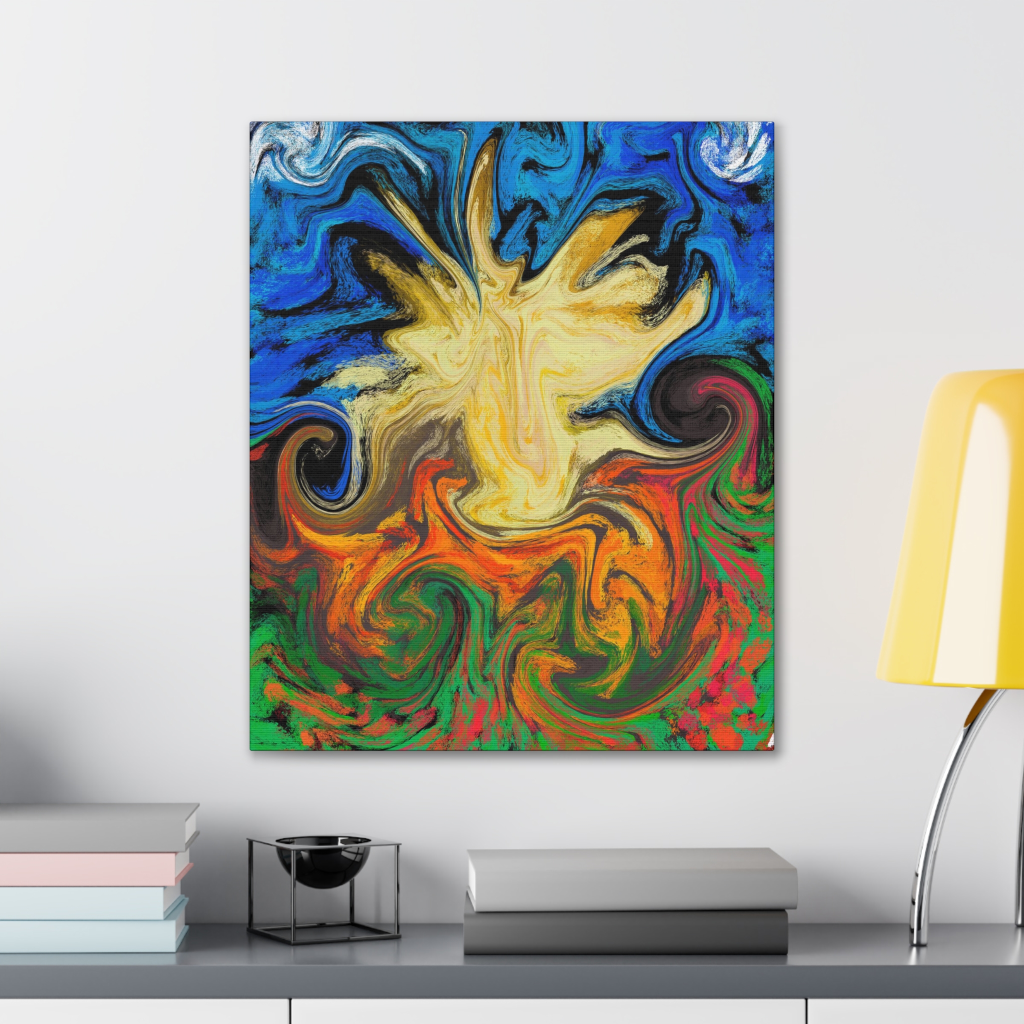 Dilly Dally ~ Vibrant Abstract Canvas Art, Colorful Wall Decor, Modern Home Art, Living Room Decoration, Gift for Art Lovers - Image 10