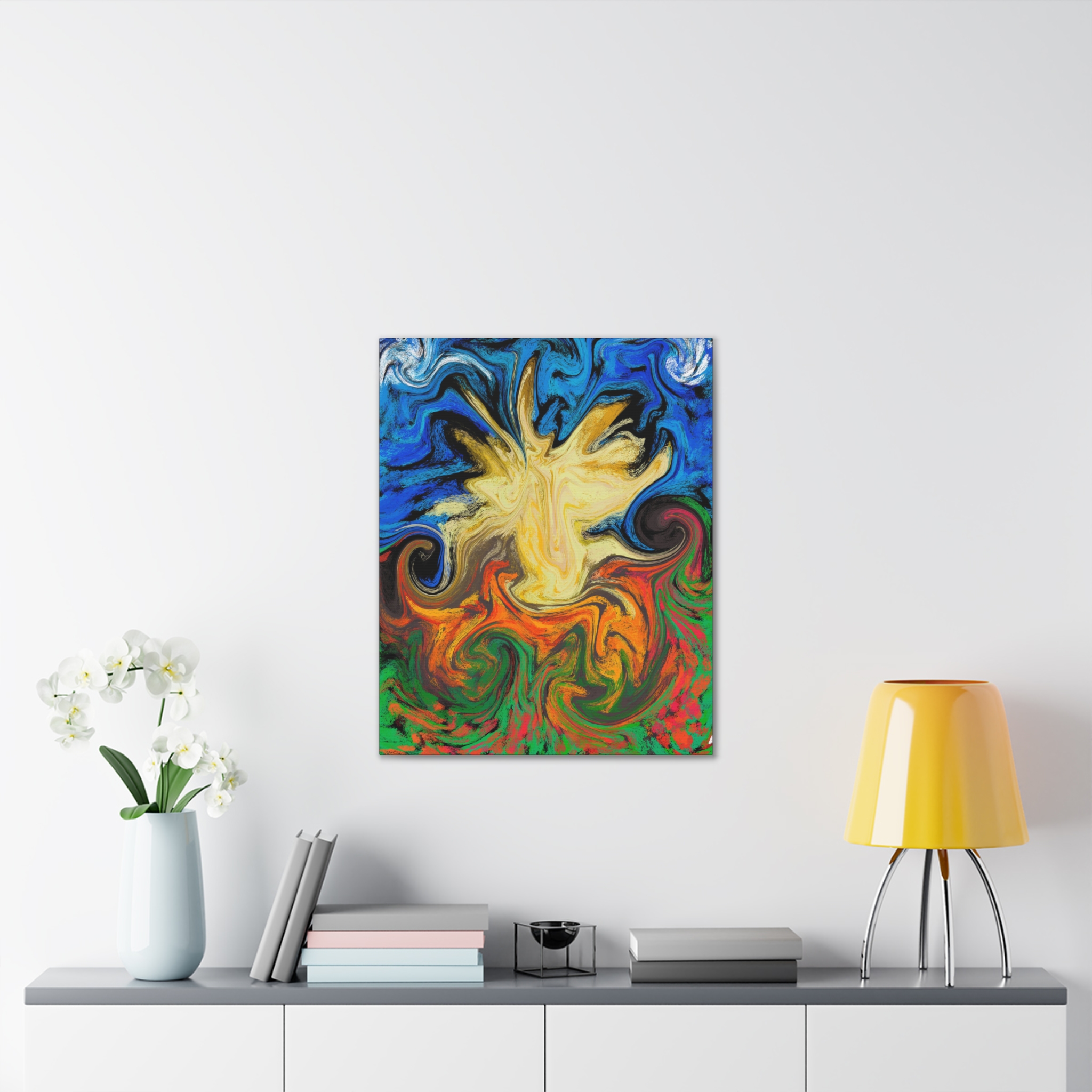 Dilly Dally ~ Vibrant Abstract Canvas Art, Colorful Wall Decor, Modern Home Art, Living Room Decoration, Gift for Art Lovers - Image 13