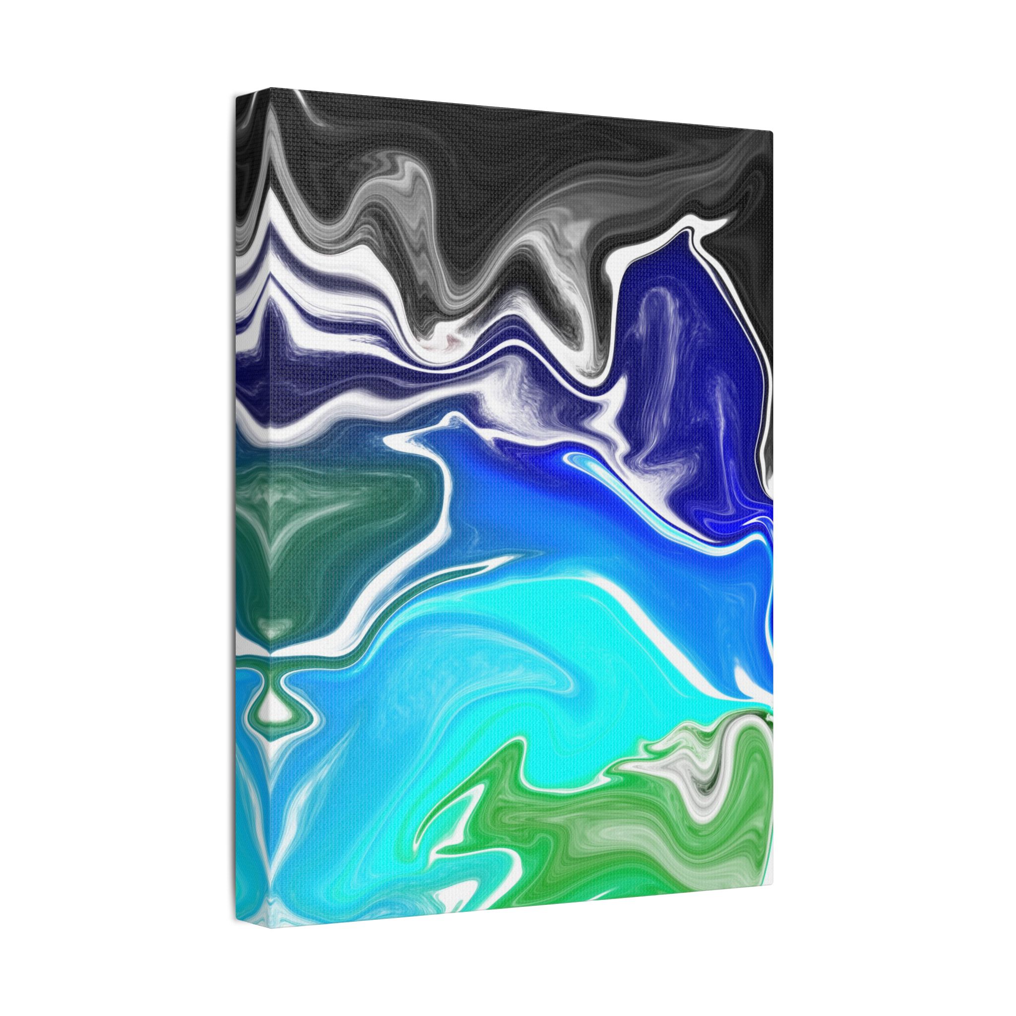 Earth Art Print on Satin Canvas, Stretched - Image 2