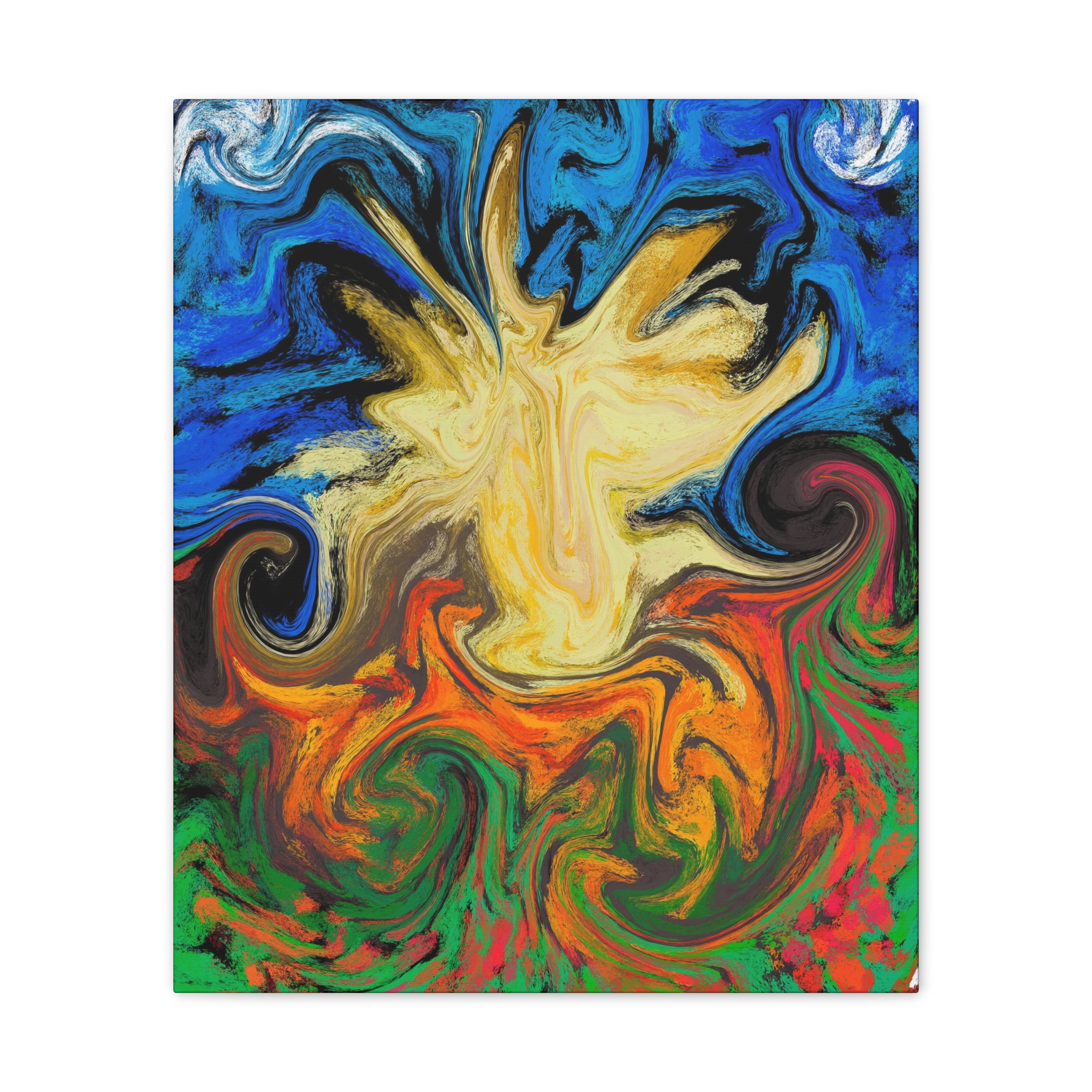 Dilly Dally ~ Vibrant Abstract Canvas Art, Colorful Wall Decor, Modern Home Art, Living Room Decoration, Gift for Art Lovers - Image 8