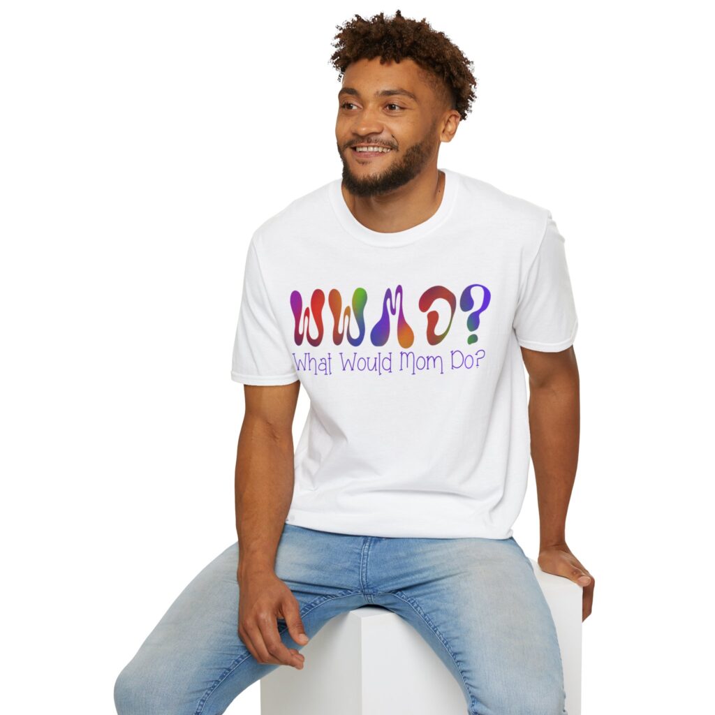 WWMD? What Would Mom Do? Tie-Dye Unisex Softstyle T-Shirt