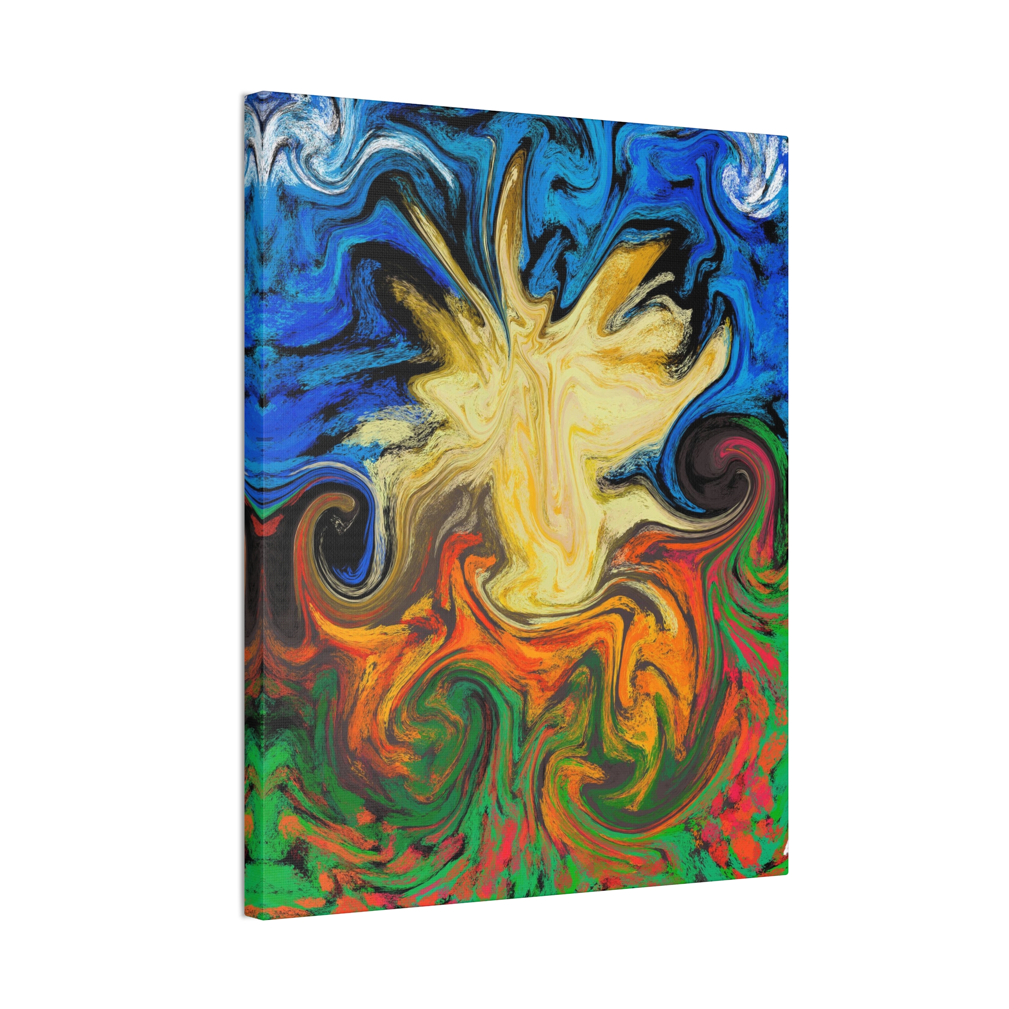 Dilly Dally ~ Vibrant Abstract Canvas Art, Colorful Wall Decor, Modern Home Art, Living Room Decoration, Gift for Art Lovers - Image 5