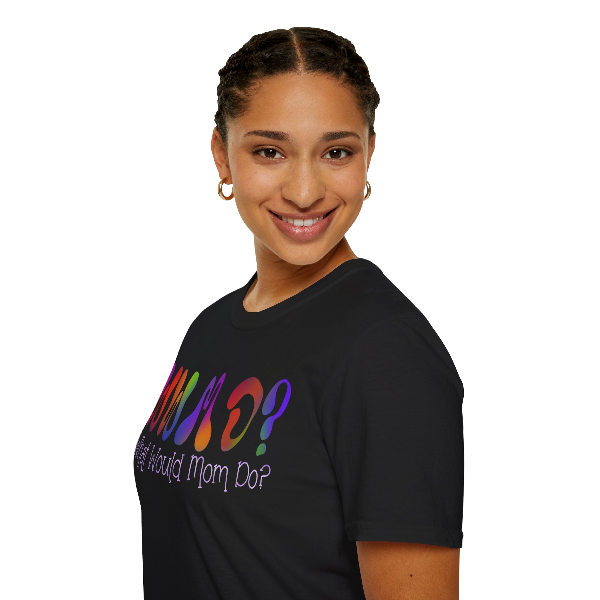 WWMD? What Would Mom Do? Tie-Dye Unisex Softstyle T-Shirt - Image 8