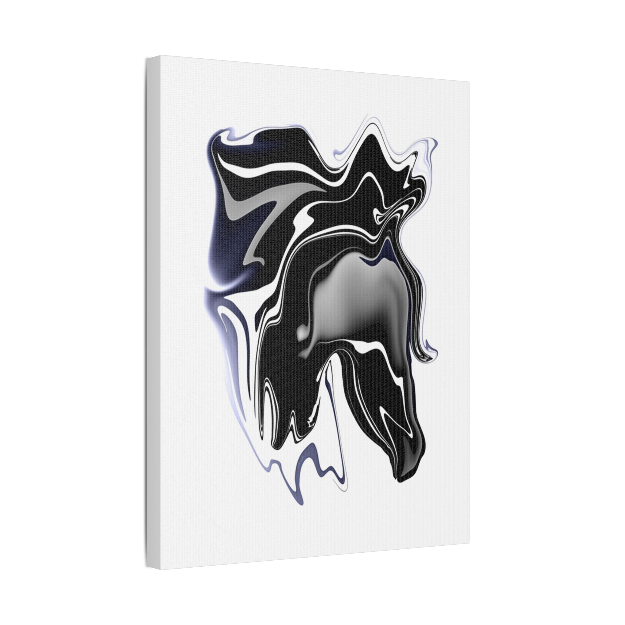 Digital Abstract Art ~ A Horse Named Mystery Art Print on Satin Canvas, Stretched - Image 2