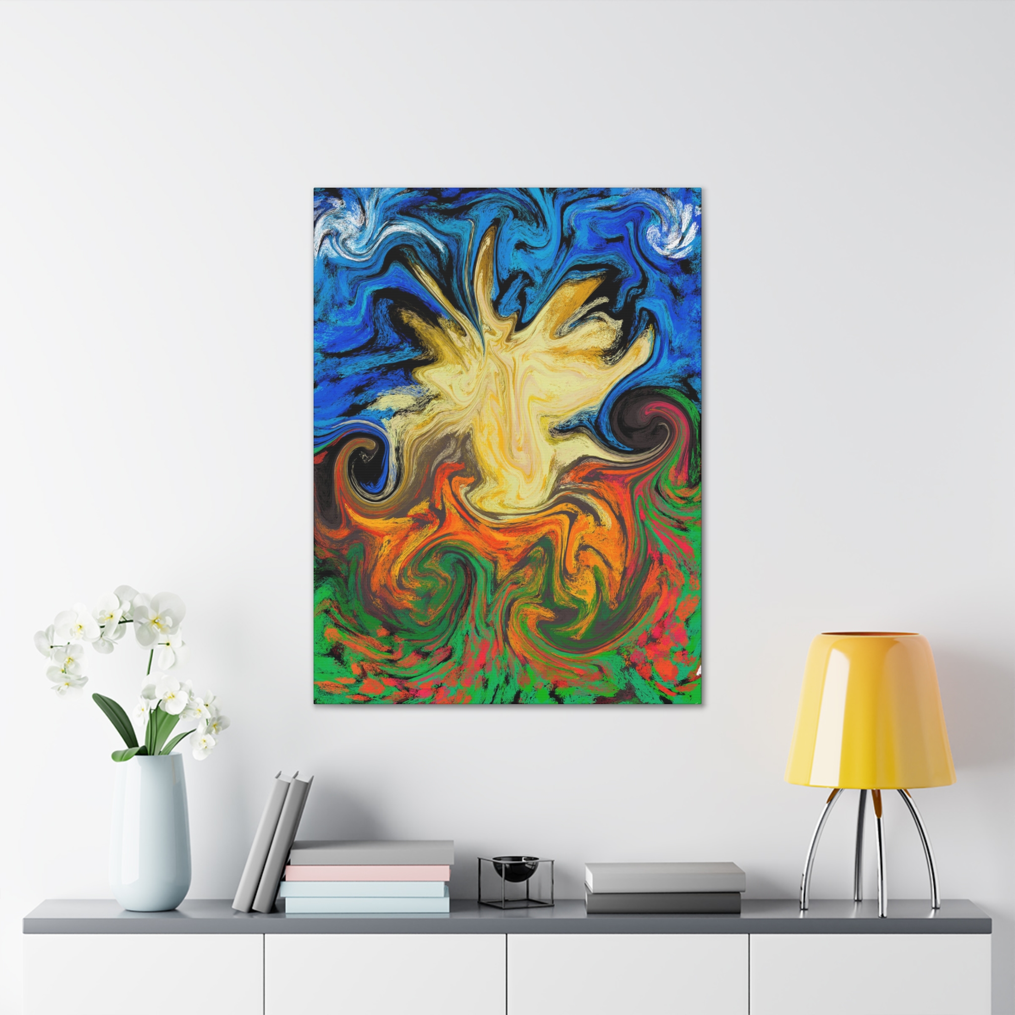 Dilly Dally ~ Vibrant Abstract Canvas Art, Colorful Wall Decor, Modern Home Art, Living Room Decoration, Gift for Art Lovers - Image 16