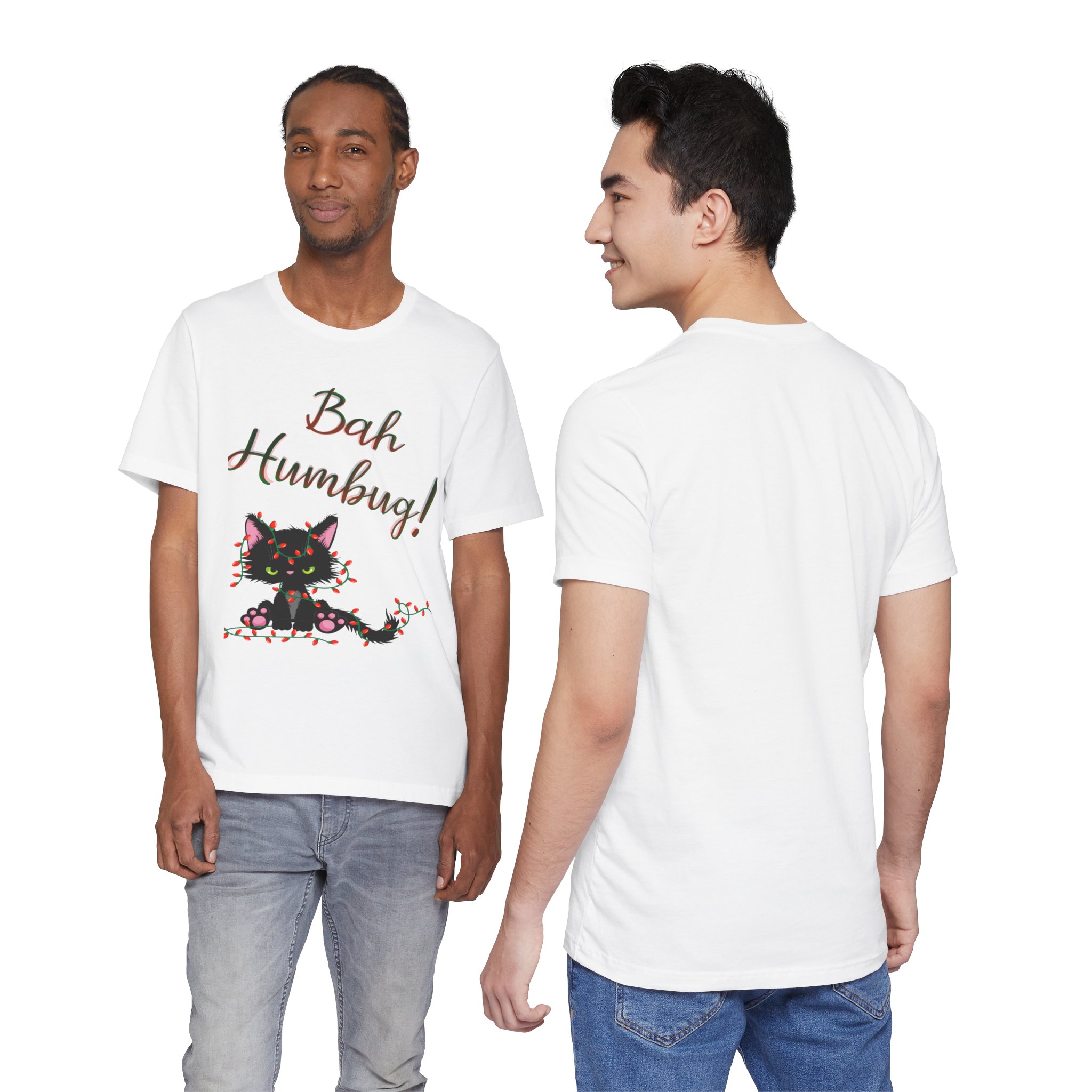 Bah Humbug Black Cat Unisex Jersey Short Sleeve Tee - Image 6