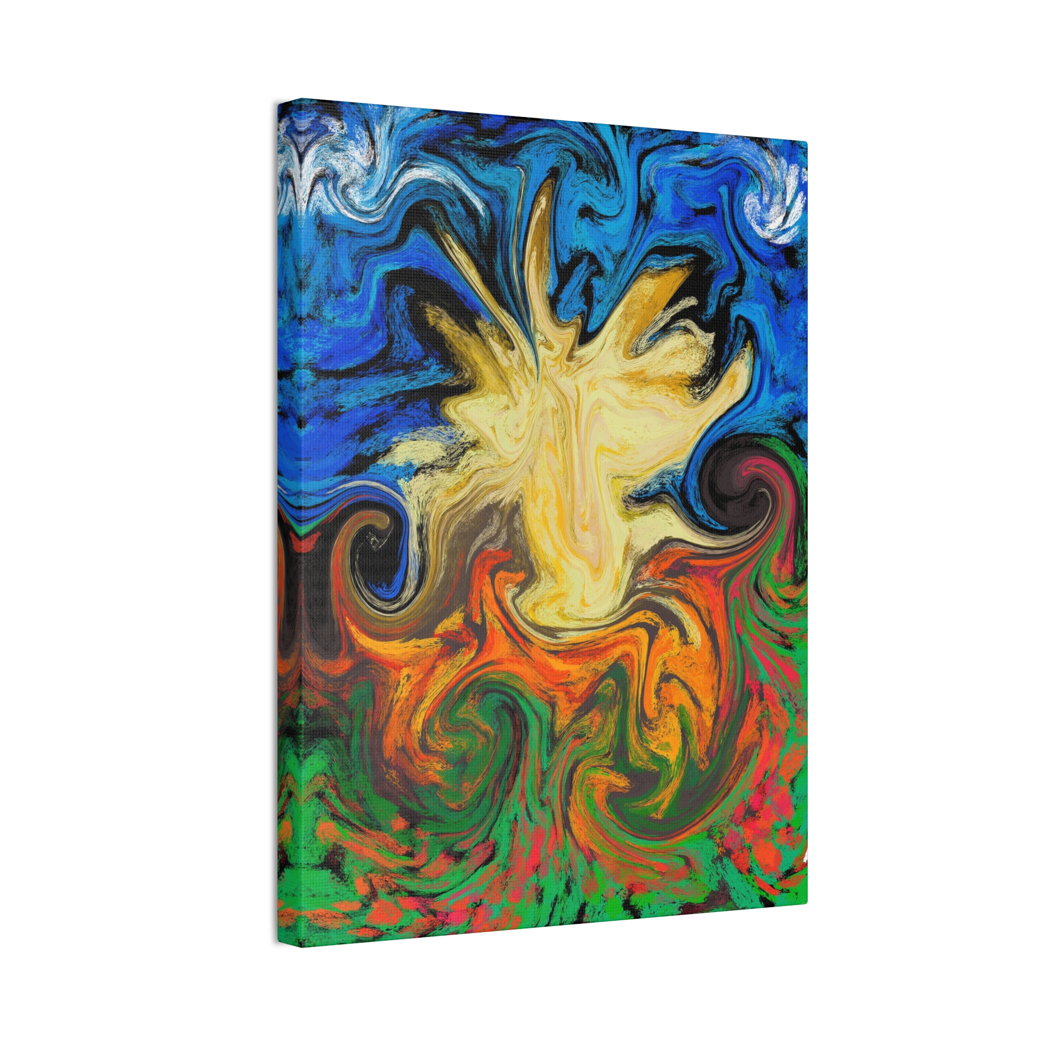Dilly Dally ~ Vibrant Abstract Canvas Art, Colorful Wall Decor, Modern Home Art, Living Room Decoration, Gift for Art Lovers - Image 2