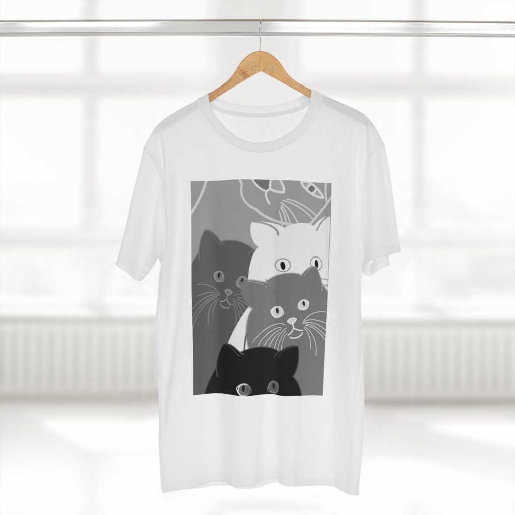 Meow Mix Cat Black, White, and Grey Tshirt