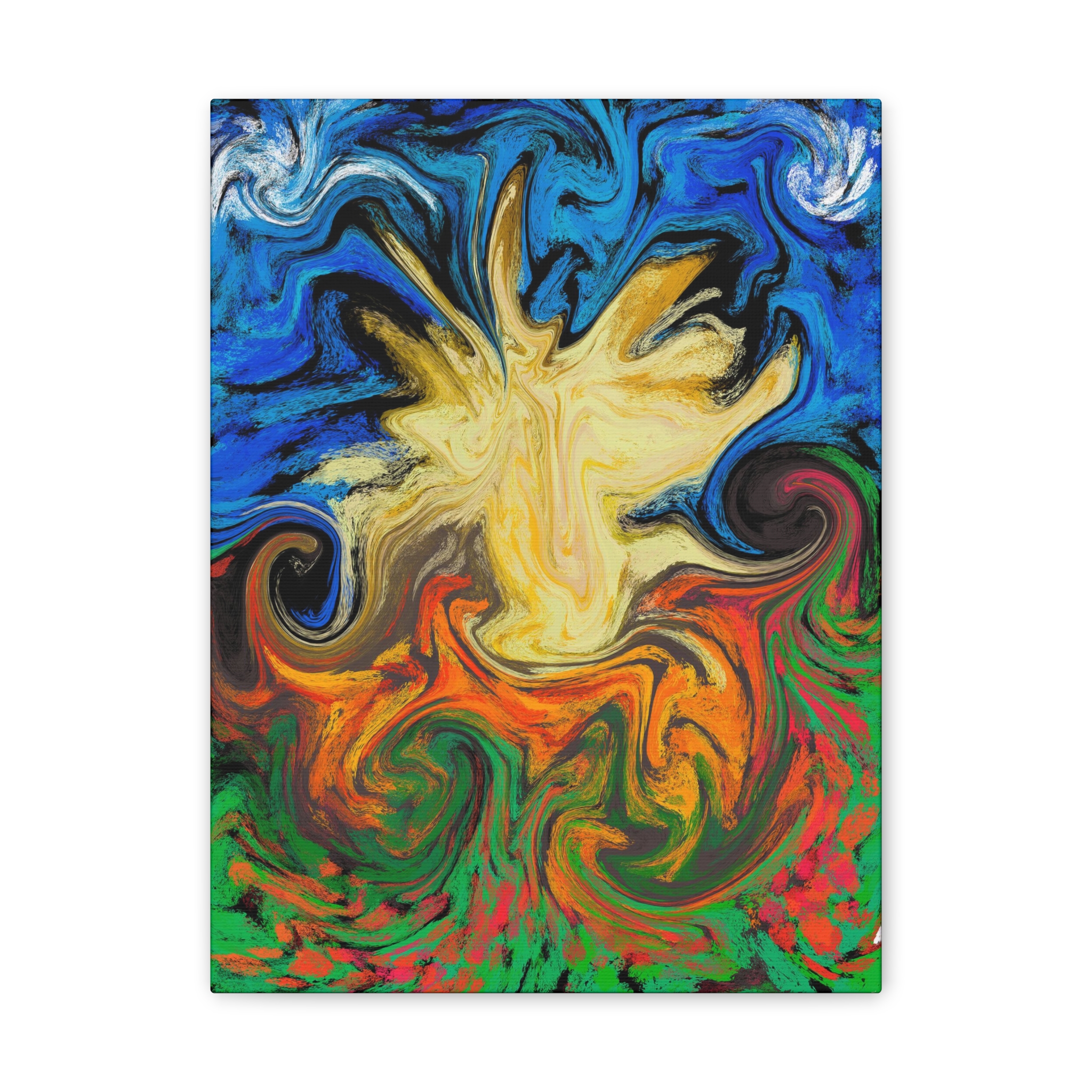 Dilly Dally ~ Vibrant Abstract Canvas Art, Colorful Wall Decor, Modern Home Art, Living Room Decoration, Gift for Art Lovers