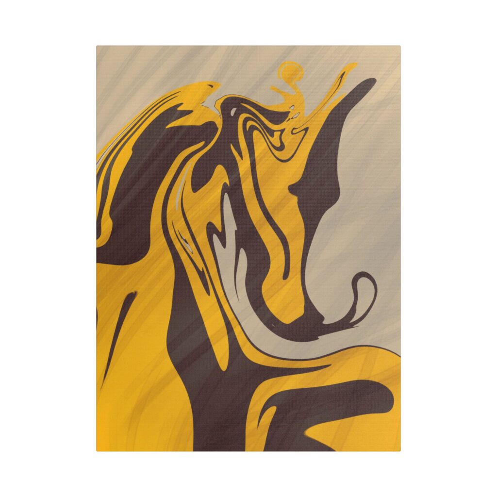 Abstract Digital Art ~ Roman Steed Art Print on Satin Canvas, Stretched