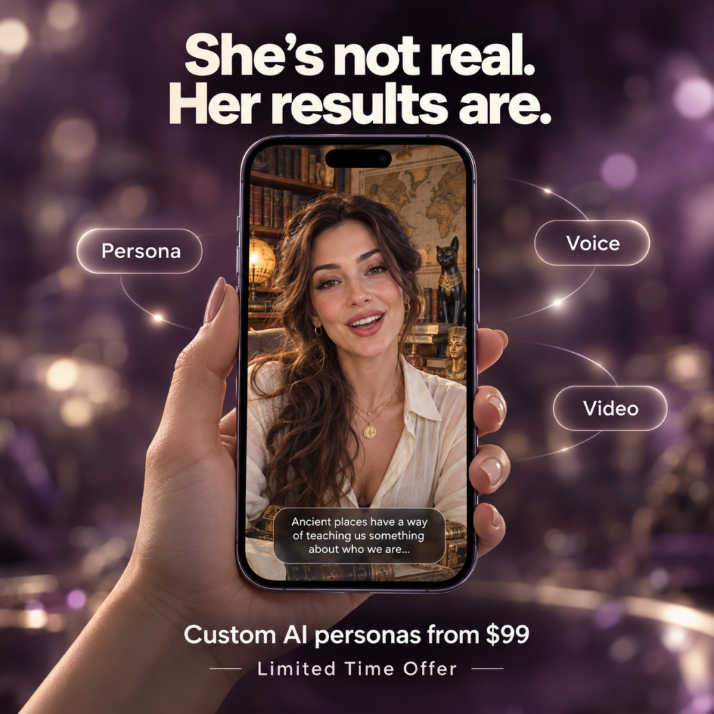 Custom AI Persona Package: Persona, Voice & Sample Video
